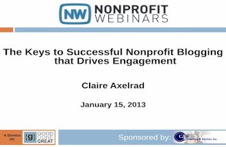 The Keys to Successful Nonprofit Blogging that Drives Engagement