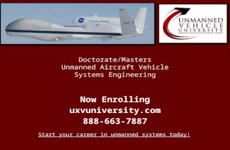Doctorate/Masters in Unmanned Aircraft Systems Engineering