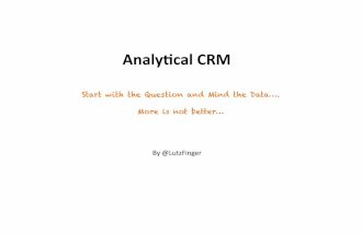 Analytical Social CRM