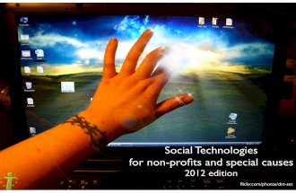 Social Media for Non Profits and Special Causes 2012 Edition