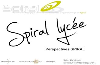 les Perspectives d'évolution de Spiral Avril  2009