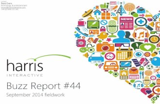 Harris Interactive UK Buzz Report - September 2014