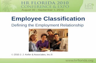Zalewski - Employee Classification:  Defining the Employment Relationship