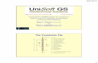 Unisoft software   bengt h. fellenius, pierre goudrault