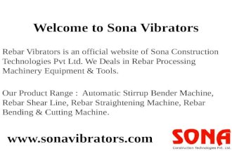 Suspended platform suppliers via sona vibrators