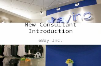 eBay New Consultant Introduction