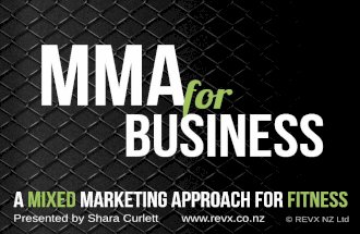 MMA for Business. Fitness presentation from the 2013 Fitex Conference in Auckland, NZ.