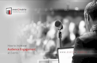 How to Increase Audience Engagement at Events