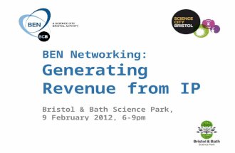 BEN Networking - Generating Revenue Through IP February 2012