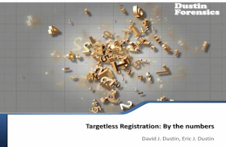 Targetless Registration: By the numbers by David Dustin