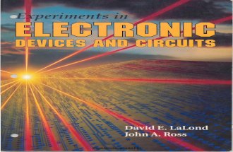Experiments in Electronic Devices and Circuits - David E. Lalond, John a. Ross