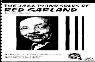 The Jazz Piano Solos of Red Garland