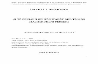 David j. Lieberman Si Të Zbuloni Gënjeshtarët Dhe Të Mos Mashtroheni Përsëri Përkthimi Në Shqip Vladimir Kola
