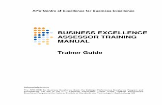 BE Assessor Training Trainer Guide