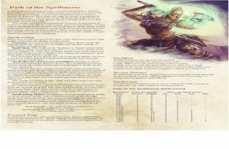 Barbarian Path of the Spellstorm