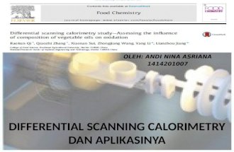 Differential Scanning Calorimetry Dan Aplikasinya