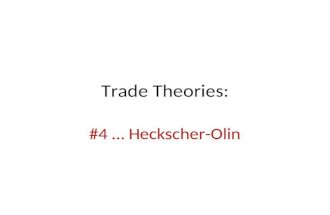 Trade Theories 4-1