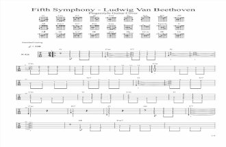 Fifth Symphony Beethoven Fingerstyle Guitar Cover Solo Tab