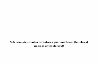 Selección de Cuentos de Autores Guatemaltecos