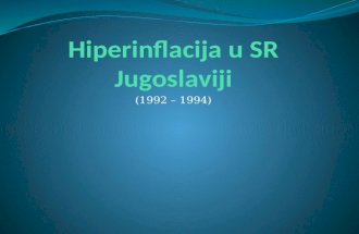 Hiperinflacija u Sr Jugoslaviji 1