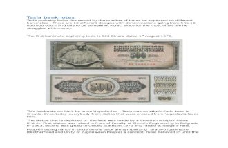 Tesla Banknotes