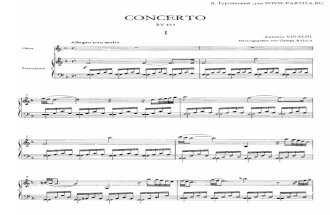 Vivaldi - RV 457 Oboe Concerto - Ob Pf