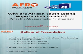 African Youth and Hope in Leaders?