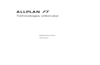 ALLPLAN FT Tehnologia viitorului - Manual practic ALLgeo
