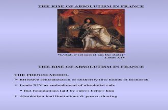Rise of Absolutism