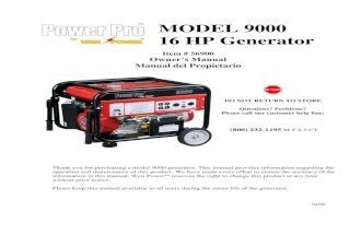 56900 Generator Manual