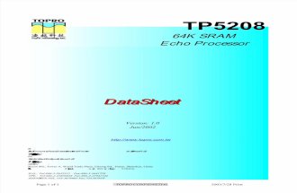 TP5208 64K SRAM Echo Processor