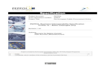 PEPPOL D3_2 - Attachment a Profile 1a