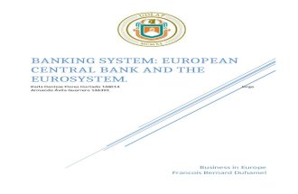 Banking System: European Central Bank and the EuroSystem