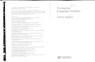 Testing for Language Teachers by Arthur Hughes
