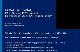 Oracle ASM vs HP UX LVM DusanBaljevic Sep2009
