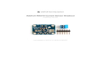 Adafruit Ina219 Current Sensor Breakout