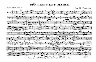 J. H. Feehrer: 12th Regiment March