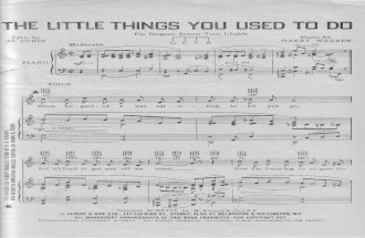 The Little Things you used to do.PDF