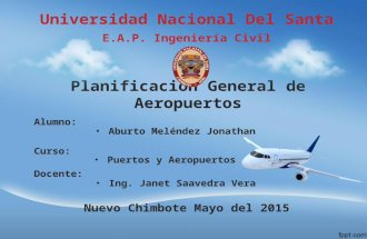 Planificación General de Aeropuertos - ABURTO MELENDEZ