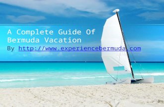Complete Guide of Bermuda Vacation