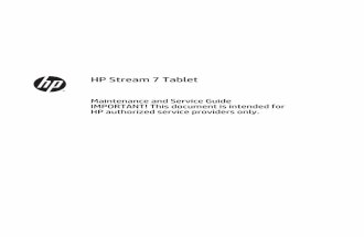 Tablet Hp Stream 7 - Manual de Service - Muy útil