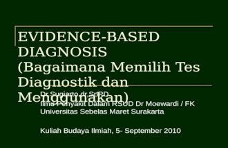 Evidence-based Diagnosis Sep 2010