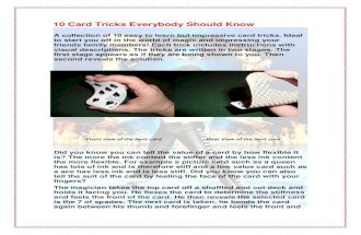 10 Essential Card Tricks