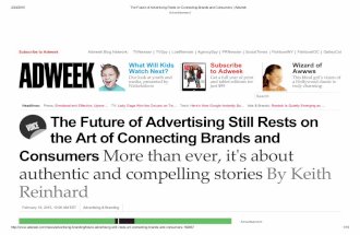 The Future of Advertising Rests on Connecting Brands and Consumers _ Adweek