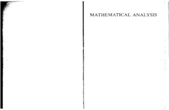 Tom M. Apostol - Mathematical Analysis (5ed 1981)