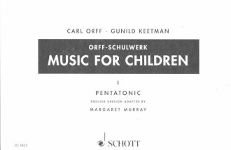 Orff Schulwerk - Music for Children - Pentatonic 1