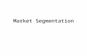 Market Segmentation. Market consist of buyers. Buyers differ in one or more ways : wants,resources, locations, buying attitudes, and buying practices.