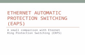 ETHERNET AUTOMATIC PROTECTION SWITCHING (EAPS) A small comparison with Eternet Ring Protection Switching (ERPS)