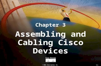 © 2000, Cisco Systems, Inc. 3-1 Chapter 3 Assembling and Cabling Cisco Devices.