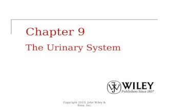 Copyright 2010, John Wiley & Sons, Inc. Chapter 9 The Urinary System.
